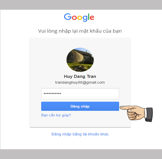 Bước 2: Dùng máy tính bàn hoặc laptop truy cập trang web Trình quản lý thiết bị Android. Đăng nhập tài khoản email và mật khẩu trên Lenovo Tab 3 Essential 16GB.